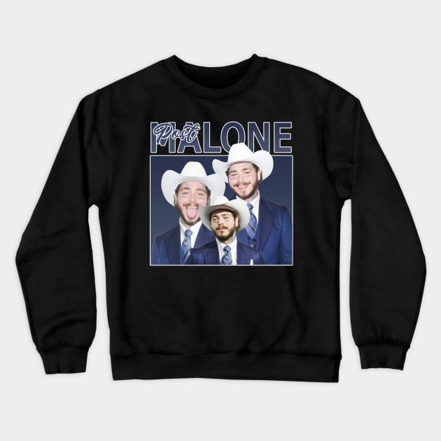 Post Malone // 80s Rap Music Vintage // Crewneck Sweatshirt by BlackAlife